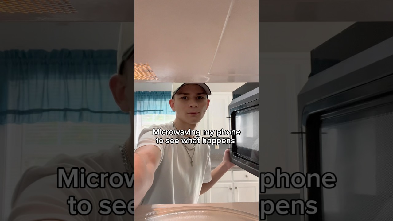 Microwaving my phone to see what happens