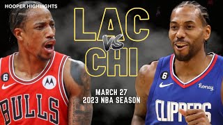 LA Clippers vs Chicago Bulls Full Game Highlights | Mar 27 | 2023 NBA Season