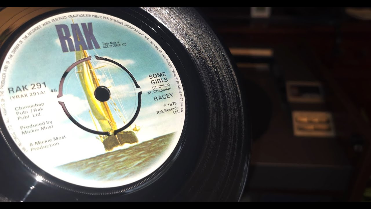 Some Girls ~ Racey ~ 1979 RAK 45rpm Vinyl Single ~ 1984 Amstrad TS99 Linear Turntable