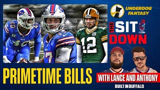 Primetime Bills are Back This Sunday - Bills vs Packers Preview LIVE - The Sit Down