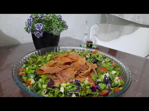 طريقه سلطه الفتوش fettuş salata tarifi