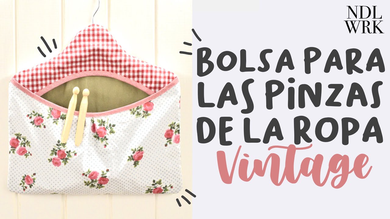 Bolsa para las pinzas de la ropa. DIY 