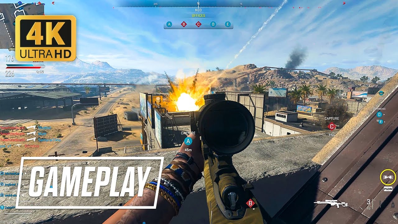 COD MW2 Multiplayer Ground War Gameplay 4K