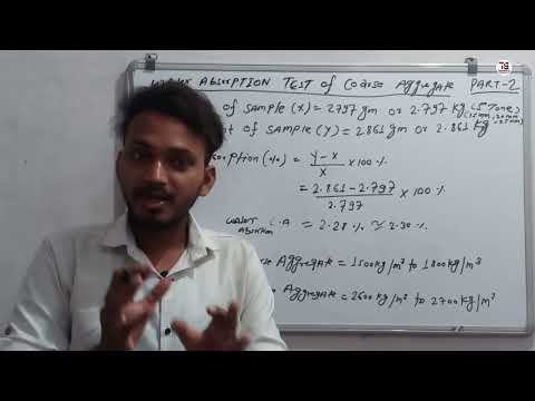Part-2 Water Absorption Test of Coarse Aggregate(Stone).||Coarse Aggregate test in civil engineering