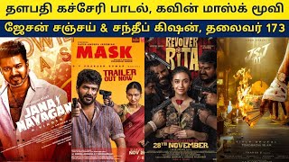 Cine News Thalapathy Kacheri, Thalaivar 173, Kavin Mask Movie, Revolver Rita Release Date, Update
