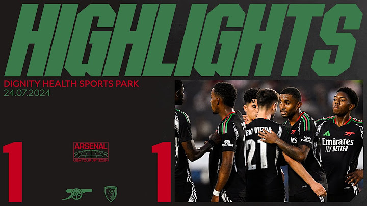 FABIO VIEIRA SCORES INCREDIBLE VOLLEY 🤯 | HIGHLIGHTS | Arsenal vs Bournemouth (1-1) | US Tour