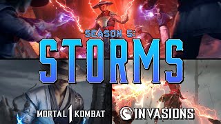 Mortal Kombat 1 Invasions Season 5 Raiden "Storms" Cinematics / Ending & S6 Reptile Teaser