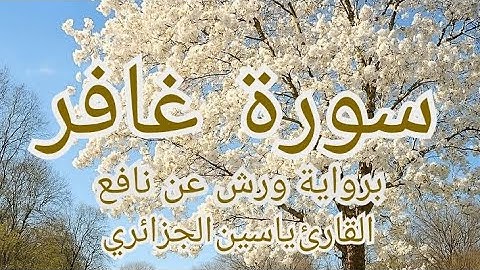 سورة غافر برواية ورش عن نافع تلاوة الشيخ ياسين الجزائري