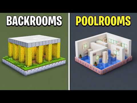 I Built the Backrooms as MINI Biomes in Minecraft!