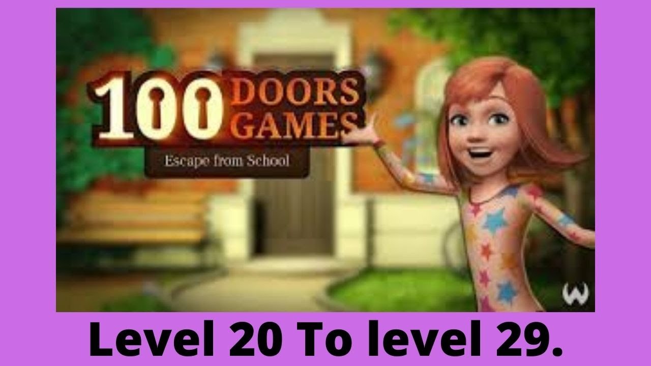100 Doors Game - Escape from School Level 20 To Level 29.