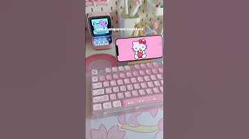 pink transparent yunzii x75 pro 🎀 #kawaii #aesthetic #pinkaesthetic #keyboard #shorts