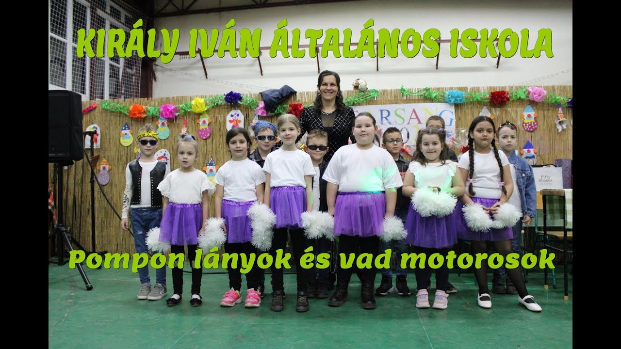 Pompon lányok és vad motorosok farsangi műsor 1. osztály | Király Iván Általános Iskola 2024