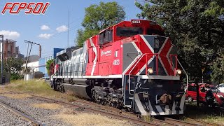 EMD SD70ACe 4053 en Tren de Patio! Recién Pintada y Reparada - Ferromex Línea T.