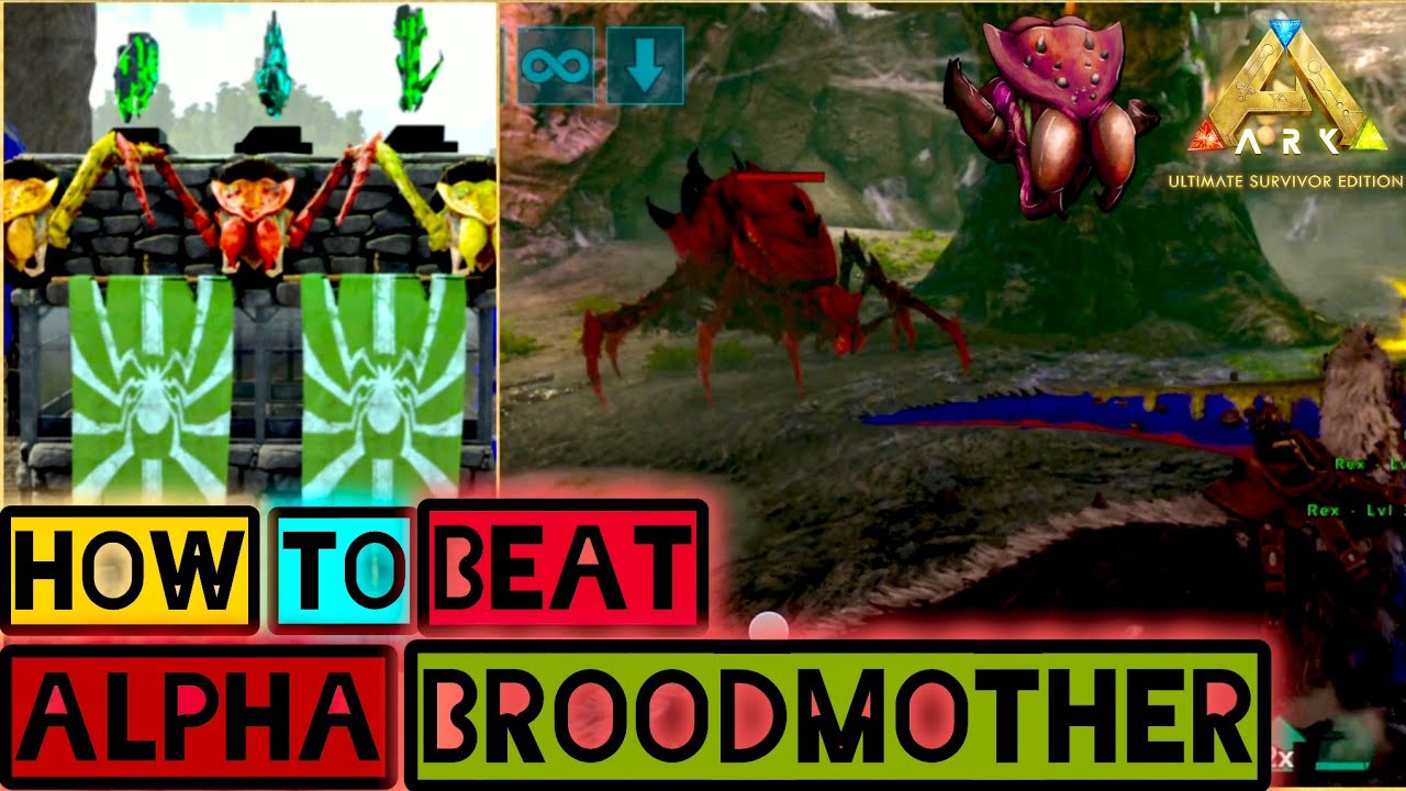 How to Beat ALPHA BroodMother Boss Fight Ark Mobile | Ark: Ultimate ...