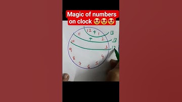 Magic of numbers on clock#time#clock#maths#sum#numbers#addition#fact#ytviral#viralvedio#viralshort🤩🤩