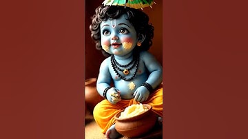 Thumbnail of little Krishna ❤️❤️#ytshorts #shortsfeed #krishnajanmashtami #krishna #trending #shortvideo #little