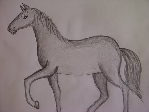 Как нарисовать древнего коня