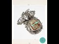 Navajo Butterfly Kachina Pendant Boulder Royston Turquoise Sterling B. Ration
