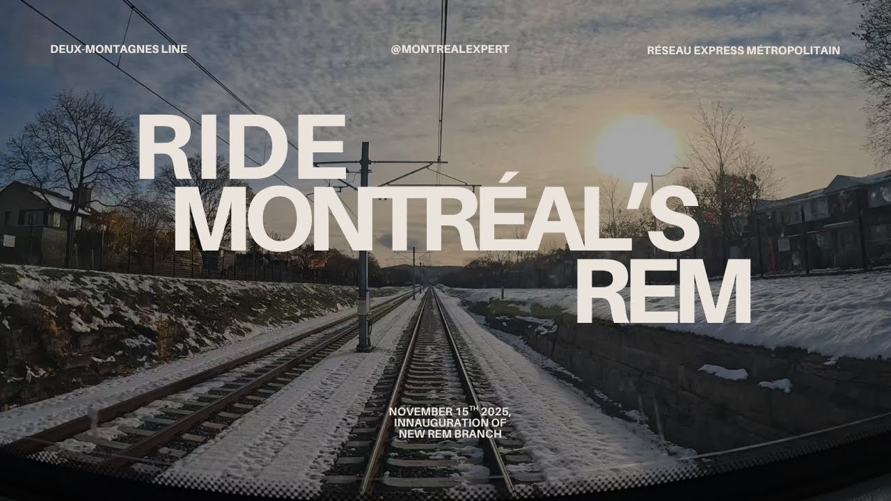Montréal's REM train POV