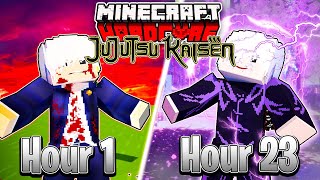 I SPENT 24 HOURS AS SATORU GOJO IN Jujutsu Kaisen Minecraft (Hindi)