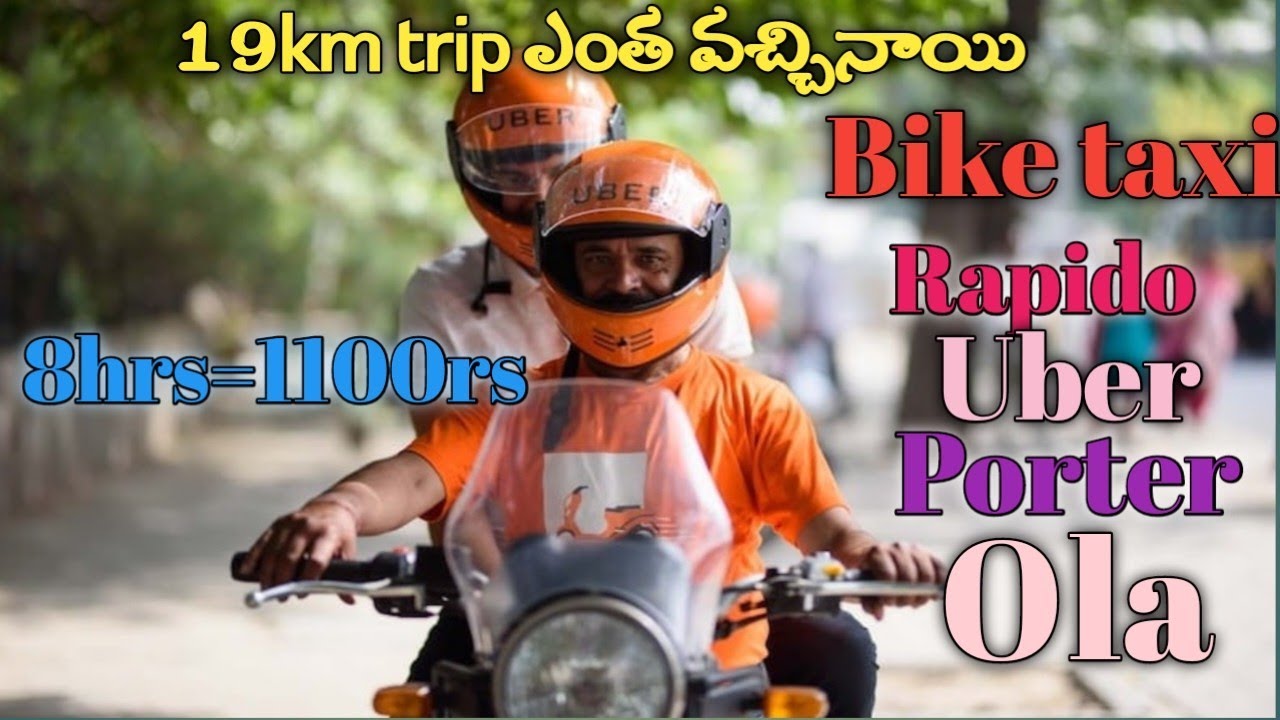 Rapido bike taxi live earnings Hyderabad telugu moto vlogsola uber