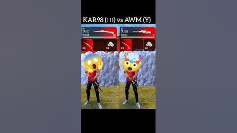 Kar98 (।।।) vs AWM (Y) #ffgunpower #ffproplayer