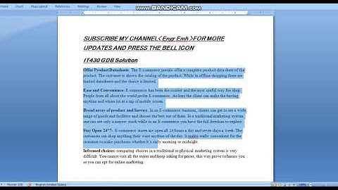 IT430 GDB Solution Spring 2018 by Engr Emh