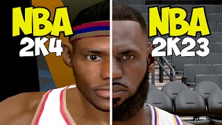 Evolution of LeBron James In NBA 2K Games  (2K4 - NBA 2K23)