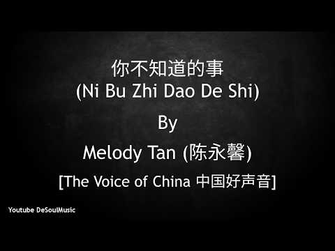 你不知道的事 - Ni Bu Zhi Dao De Shi [All The Things You Never Knew] - Melody Tan (陈永馨) - Lyric