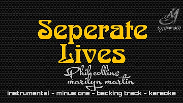SEPARATE LIVES [ PHIL COLLINS & MARILYN MARTIN ] INSTRUMENTAL | MINUS ONE