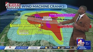 Clouds increase Tuesday bringing valley rain and mountain snow and gusty winds Wednesday