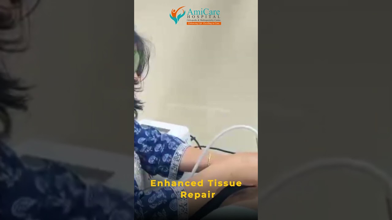 🌟 Fast Pain Relief with Mectronic Class IV Laser Therapy at Amicare Hospital!