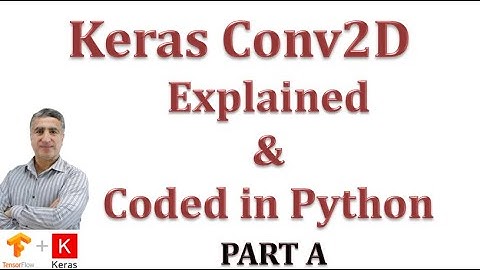 Understanding Keras Conv2D layer: 2D Convolution Clearly Explained & Implemented with Python Part A