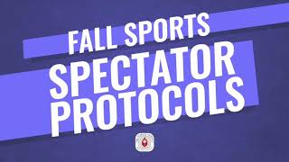 Fall Sports Spectator Protocols
