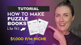 Sell Puzzle Books On KDP  How To Easily Make Puzzle Books For Amazon KDP Tutorial