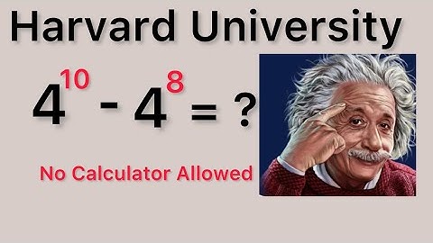 Harvard University Entrance Exam | Exponent Simplification Math Problem | No Calculator Allowed