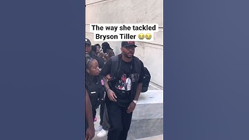 Thumbnail of Security Guard MANHANDLES Bryson Tiller #shorts
