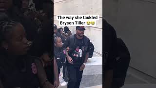 Security Guard MANHANDLES Bryson Tiller #shorts