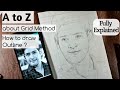 How to draw Outline using grid method - A to Z about grid method