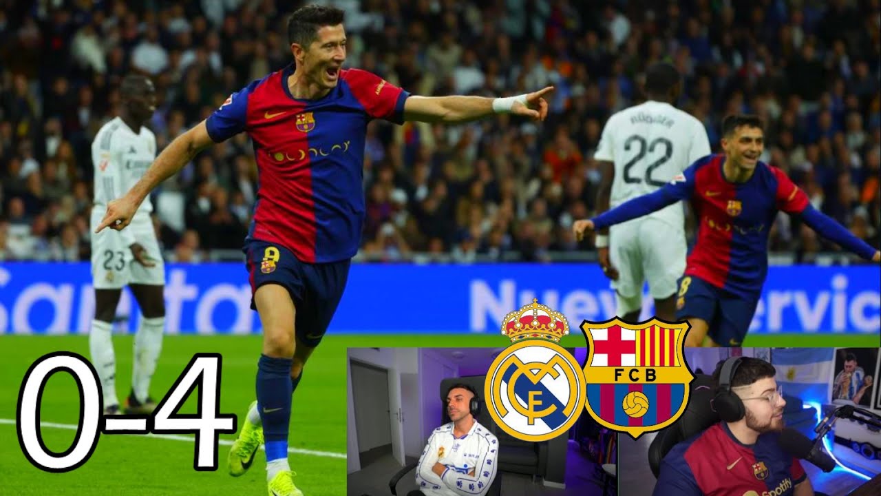 REAL MADRID 0-4 FC BARCELONA (REACCIONANDO) DjMaRiiO - YouTube