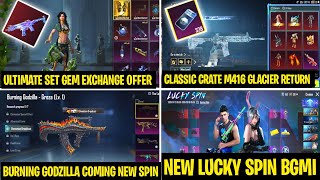 Finally 😍 Bgmi Glacier Coming | Bgmi Next Lucky spin GROZA  \ Ultimate Set &amp; Upgrade Skin Here bgmi 