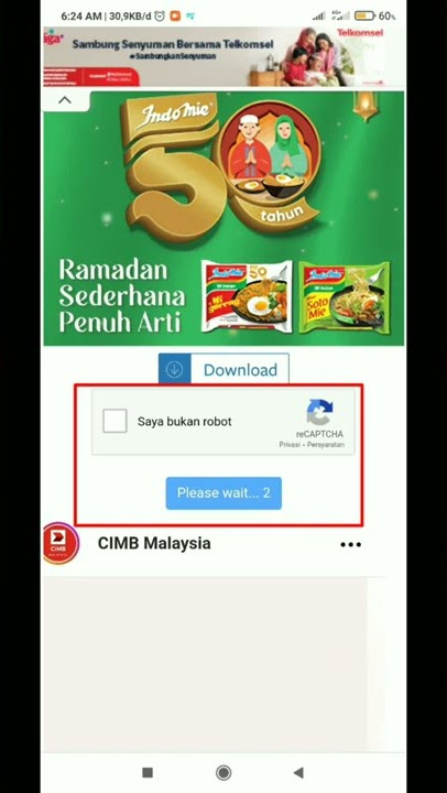 Cara Melewati Link 'cararegistrasi dan semawur' - How to pass the Link cararegistrasi.