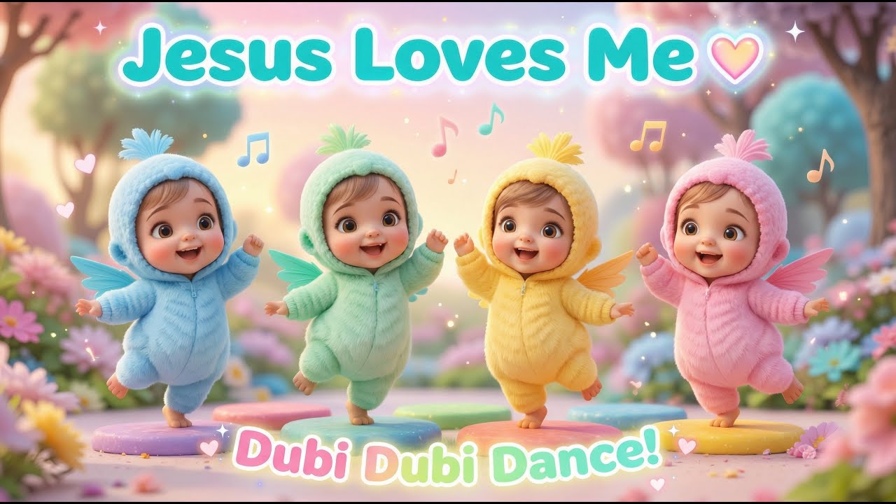 🎶 Dubi Dubi Dance | Jesus Loves Me | Adorable Baby Dance Song