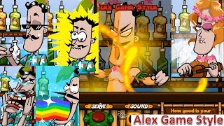 Bartender The Right Mix - 9 of 10 game endings order (Crazy Flash Game) - YouTube