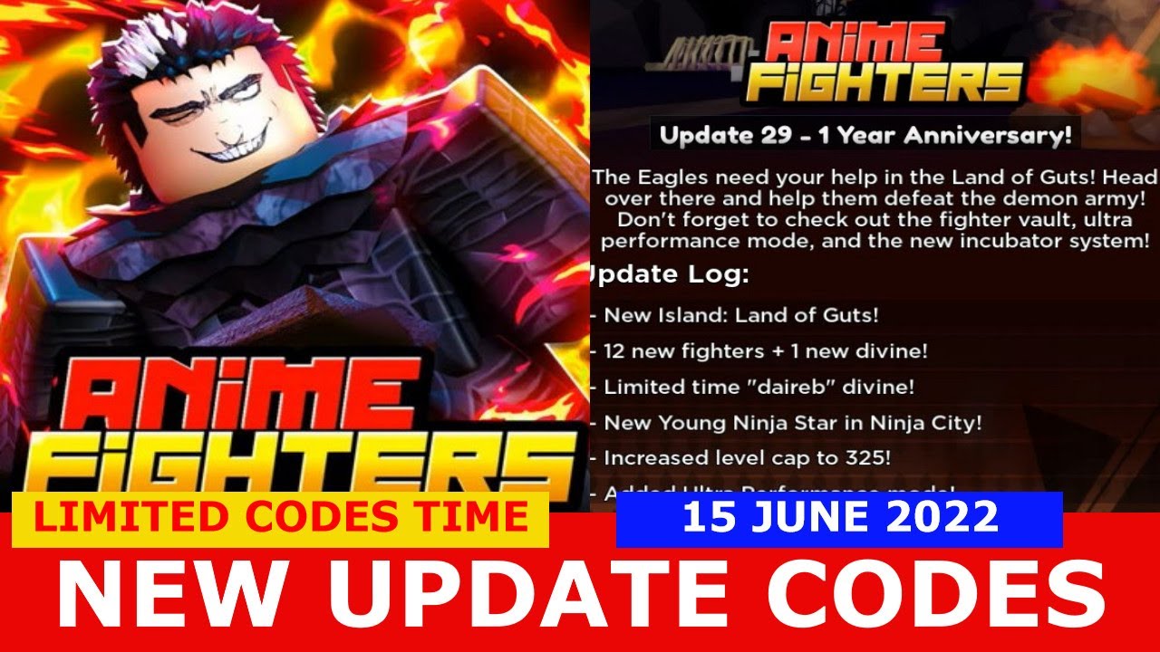 NEW UPDATE CODES [3x⚔️💰 + 1 YEAR] ALL CODES! Anime Fighters Simulator  ROBLOX