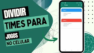 Aplicativo para criar times e dividir os jogadores para jogos. Sorteio fácil de equipes. screenshot 5
