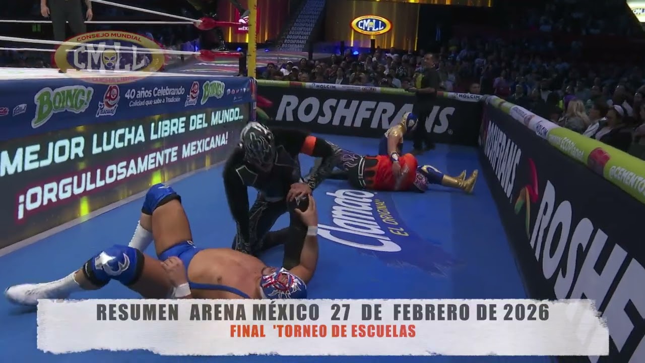 CMLL - FINAL DEL TORNEO DE ESCUELAS   / ARENA MÉXICO / 27-02-26