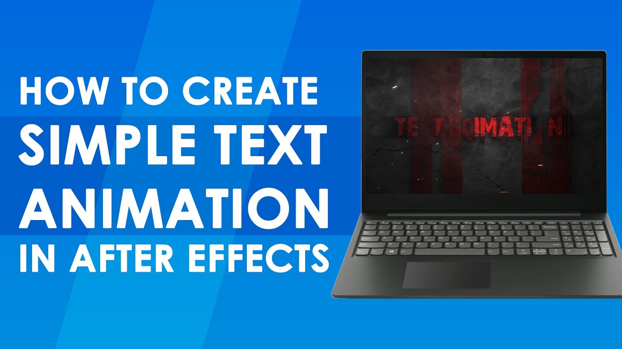 How To Create A Simple But Professional Text Animation in After Effects ...