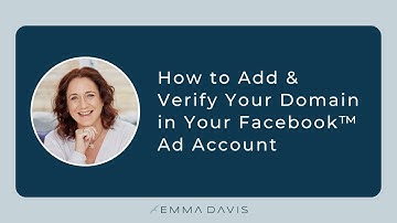 How to Add and Verify a Domain for Facebook™ Ads PLUS Setup Aggregated Events