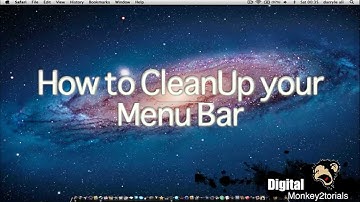 How To CleanUp Your Menu Bar (HD) 
